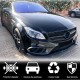 Накладки на передний бампер (для AMG-Line SD 2015-2018, Карбон) для Mercedes CLS C218