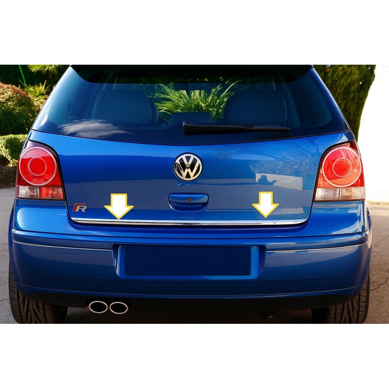 Кромка багажника 2005-2009 (нерж) для Volkswagen Polo рр