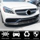 Накладка на передний бампер Lip V2 (для CLS63 AMG SD 2015-2018, Карбон) для Mercedes CLS C218