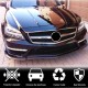Накладка на передний бампер Lip V1 (для CLS63 AMG SD 2011-2014, Карбон) для Mercedes CLS C218
