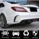 Накладки на задний бампер (для Base/CLS63 AMG SD 2015-2018, Карбон) для Mercedes CLS C218
