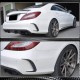 Накладки на задний бампер (для Base/CLS63 AMG SD 2015-2018, Карбон) для Mercedes CLS C218