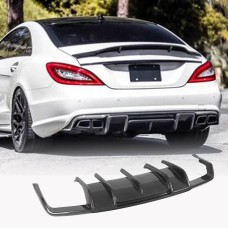 Дифузор заднього бампера (для AMG-Line/CLS63 AMG 2011-2014, Карбон) для Mercedes CLS C218 рр