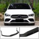 Накладка на передний бампер Lip (для AMG-Line/CLA35 AMG SD 2019-2022, Карбон) для Mercedes CLA C118 2019- рр