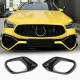 Накладки на передний бампер (для CLA45 AMG 2019-2022, ABS) для Mercedes CLA C118 2019- рр