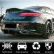 Диффузор заднего бампера V2 (для AMG-Line 2017-2019, Карбон) для Mercedes E-class coupe C238