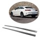 Боковые пороги (для AMG-Line 2017-2019, Карбон) для Mercedes E-class coupe C238