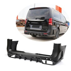 Задній бампер (2014-2019, Карбон) для Mercedes Vito / V-class W447 2014- рр