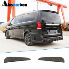 Накладки на задний бампер (2014-2019, Карбон) для Mercedes Vito/V-class W447 2014- гг