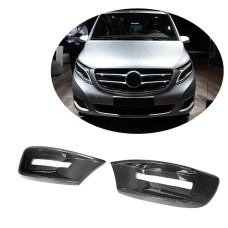 Накладки на протитуманки (2014-2019, Карбон) для Mercedes Vito / V-class W447 2014- рр