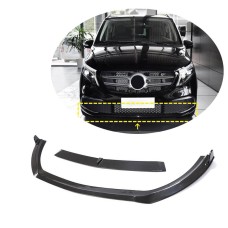 Накладка на передній бампер Lip (2020-2025, Сухий карбон) для Mercedes Vito / V-class W447 2014- рр