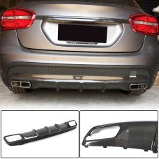 Дифузор заднього бампера (для GLA45 AMG, Карбон) для Mercedes GLA X156 2014-2019 рр