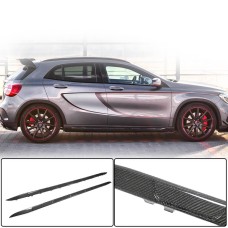 Боковые пороги (для GLA45 AMG 2013-2016, Карбон) для Mercedes GLA X156