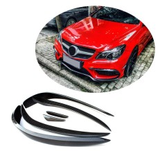 Накладки на передній бампер (для AMG-Line 2014-2016, Карбон) для Mercedes E-сlass coupe C207 рр