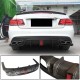 Диффузор заднего бампера (для AMG-Line 2014-2016, Карбон) для Mercedes E-сlass coupe C207