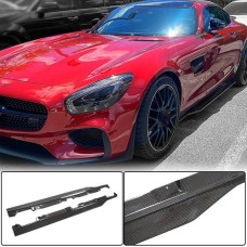 Боковые пороги (для 2015-2017, Карбон) для Мерседес AMG GT C190/R190