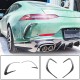 Накладки на задний бампер (для GT63 2018-2022, Карбон) для Mercedes AMG GT 4 X290