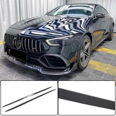 Боковые пороги (для GT53 2018-2022, Сухой карбон) для Mercedes AMG GT 4 X290