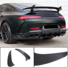 Накладки на задний бампер (для GT63 2018-2022, Карбон) для Mercedes AMG GT 4 X290