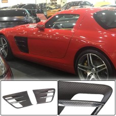 Накладки на передние крылья (Сухой карбон) для Mercedes SLS C197