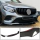 Накладка на передний бампер Lip (для AMG-Line/GLC43 AMG, Карбон) для Mercedes GLC coupe C253