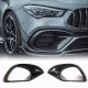 Накладки на передний бампер (для CLA45 AMG SD, Карбон) для Mercedes CLA C118 2019- рр