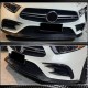 Накладки на передний бампер (для AMG-Line 2018-2020, Карбон) для Mercedes CLS C257 2018- гг