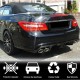 Диффузор заднего бампера (для E63 AMG 2009-2013, Карбон) для Mercedes E-сlass coupe C207