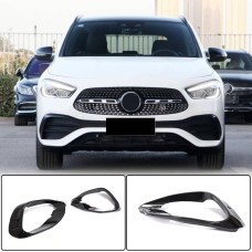 Накладки на передній бампер V1 (для AMG/AMG-Line, Карбон) для Mercedes GLA H247 2020- рр