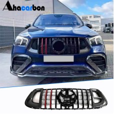 Решетка радиатора GT Panamericana GT-R Carbon (для GLE63, 2019-2023) для Mercedes GLE W167