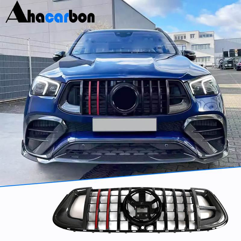 Решетка радиатора GT Panamericana GT-R Carbon (для GLE63, 2019-2023) для Mercedes GLE W167