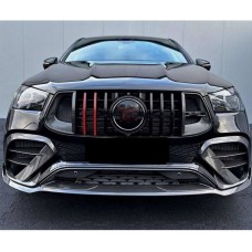 Решетка радиатора GT Panamericana GT-R Carbon (для AMG-Line/GLE53/GLE63 2019-2023) для Mercedes GLE W167 2018- гг