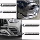 Накладка на передний бампер Lip (для GLE53/AMG-Line 2020-2023, Карбон) для Mercedes GLE W167