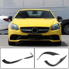 Накладки на передний бампер (для Base 2016-2020, Карбон) для Mercedes SLK R172