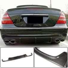 Дифузор заднього бампера (для E55 AMG 2003-2006, Карбон) для Mercedes E-сlass W211 рр