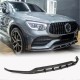 Накладка на передний бампер Lip (для AMG-Line 2020-2025, Карбон) для Mercedes GLC X253