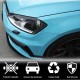 Ресницы на фары (Карбон) для Volkswagen Golf 7/E-Golf