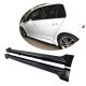 Боковые пороги (для Base HB 2012-2017, Карбон) для Volkswagen Golf 7/E-Golf