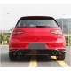 Диффузор заднего бампера V1 (для Base/GTI HB 2012-2017, Карбон) для Volkswagen Golf 7/E-Golf
