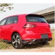 Диффузор заднего бампера V1 (для Base/GTI HB 2012-2017, Карбон) для Volkswagen Golf 7/E-Golf