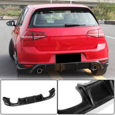 Диффузор заднего бампера V2 (для Base/GTI HB 2012-2017, Карбон) для Volkswagen Golf 7/E-Golf