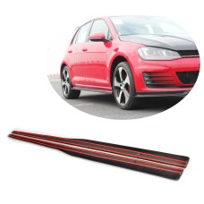 Боковые пороги (для GTI HB 2012-2017, Карбон) для Volkswagen Golf 7/E-Golf
