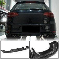 Диффузор заднего бампера (для R/R-Line HB 2012-2017, Карбон) для Volkswagen Golf 7/E-Golf