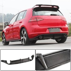 Диффузор заднего бампера V3 (для Base/GTI HB 2012-2017, Карбон) для Volkswagen Golf 7/E-Golf