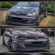 Решетка радиатора (для HB 2012-2017, Сухой Карбон) для Volkswagen Golf 7/E-Golf