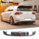 Диффузор заднего бампера (для R-Line HB 2017-2020, Карбон) для Volkswagen Golf 7/E-Golf