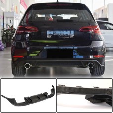 Диффузор заднего бампера (для Base/GTI HB 2017-2020, Карбон) для Volkswagen Golf 7/E-Golf