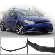Накладка на передний бампер Lip V1 (для R/R-Line 2017-2020, Карбон) для Volkswagen Golf 7/E-Golf