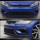 Накладка на передний бампер Lip V1 (для R/R-Line 2017-2020, Карбон) для Volkswagen Golf 7/E-Golf