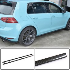 Боковые пороги (для R/R-line 2017-2020, Карбон) для Volkswagen Golf 7/E-Golf